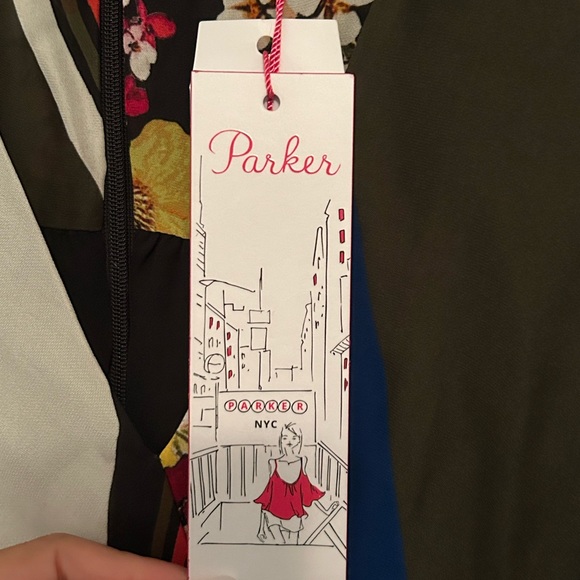 PARKERNY SCARF FLOWER LONG SLEEVE DRESS - Picture 5 of 7